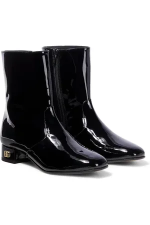 Dolce & Gabbana DG patent leather boots