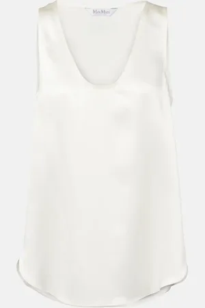 Max Mara Filly silk satin tank top