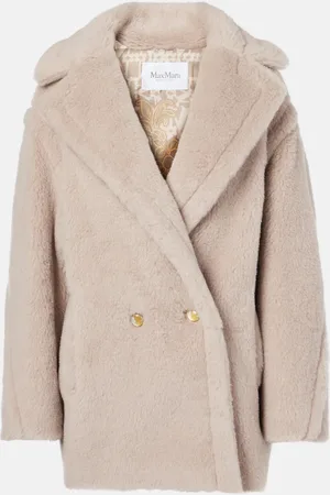 Max Mara Cuba alpaca, wool, and silk teddy coat