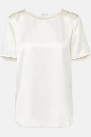 Max Mara Dida silk satin T-shirt