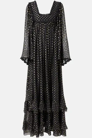 Chloé ChloÃ© Polka-dot jacquard silk-blend lamÃ© gown