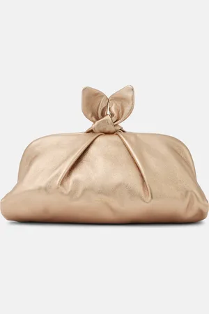 Aquazzura Bow Tie leather clutch
