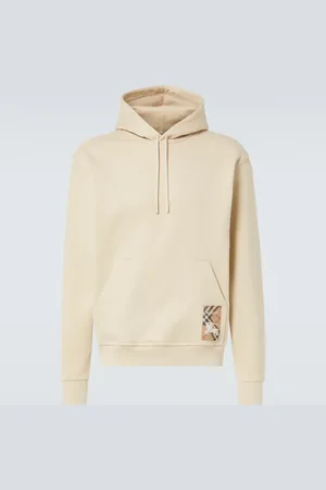 Burberry Check cotton hoodie