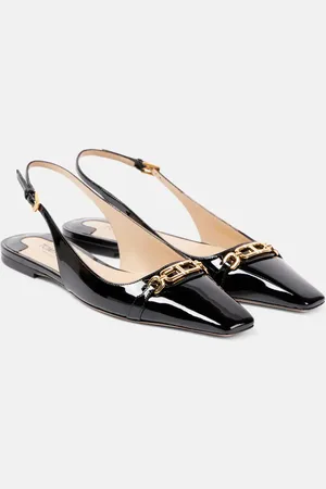 Tom Ford Whitney patent leather slingback flats