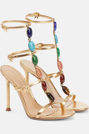 Gianvito Rossi Shanti embellished leather sandals
