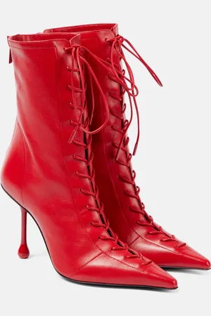 Jimmy Choo Scarlett 95 leather lace-up boots