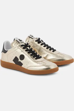 Isabel Marant Kaycee metallic-leather sneakers