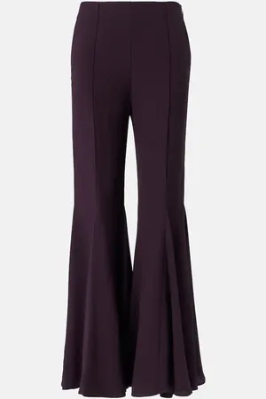 Chloé ChloÃ© Cropped crÃªpe satin flared pants