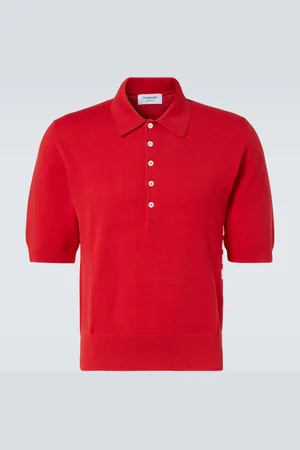 Thom Browne 4-Bar cotton polo shirt