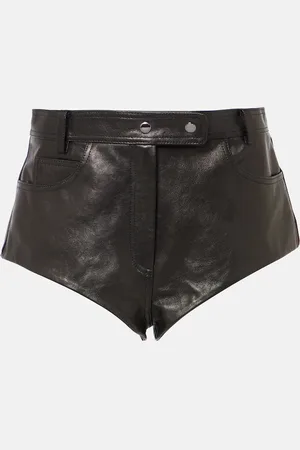 MAGDA BUTRYM High-rise leather shorts
