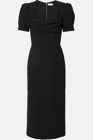 Rebecca Vallance Elora balloon-sleeve midi dress