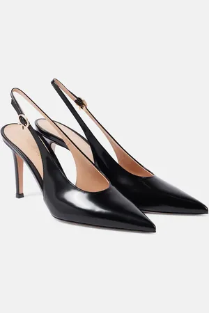 Gianvito Rossi Robbie 85 leather slingback pumps