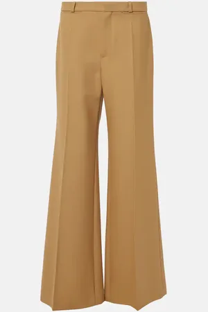 Chloé ChloÃ© Wool grain de poudre flared pants