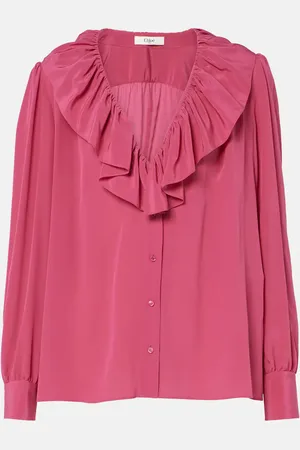 Chloé ChloÃ© Ruffled silk blouse