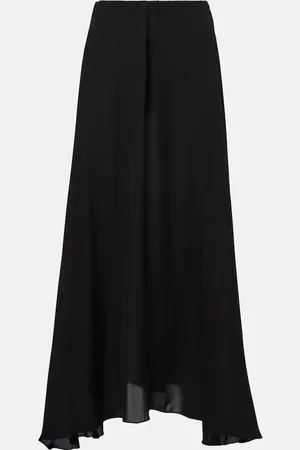 WARDROBE.NYC Flared silk maxi skirt
