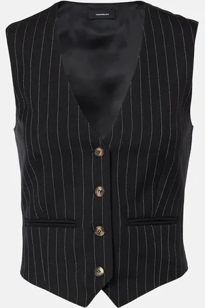 WARDROBE.NYC Pinstripe wool vest