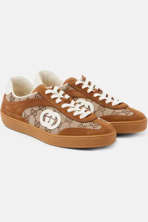 Gucci Interlocking G GG Canvas suede sneakers