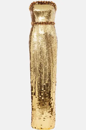 Rebecca Vallance Golden Hour sequined gown