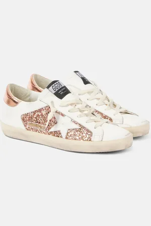 Golden Goose Super-Star glitter leather sneakers