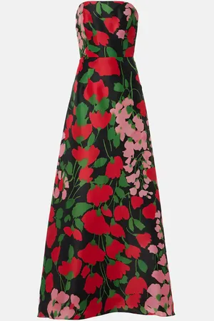 Carolina Herrera Strapless silk gown