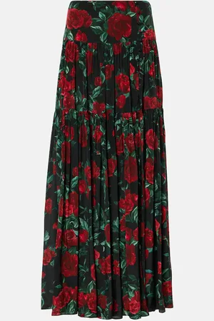 ALEXANDRA MIRO Ariana floral maxi skirt