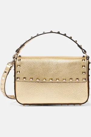 VALENTINO GARAVANI Rockstud Mini metallic leather shoulder bag