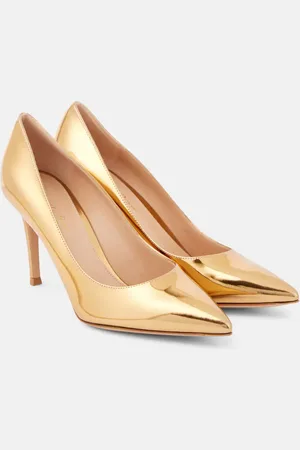 Gianvito Rossi Gianvito 85 metallic leather pumps