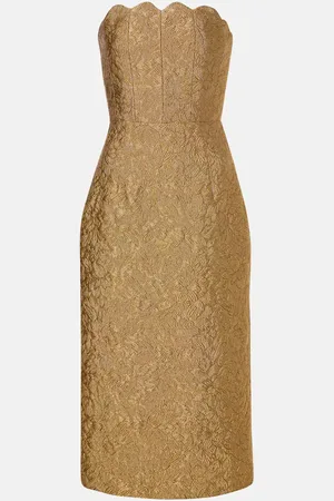 Markarian Marcella floral brocade cocktail dress