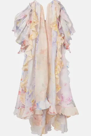 ZIMMERMANN Crush linen and silk organza maxi dress