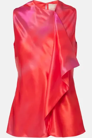 Roksanda Kiara printed draped top