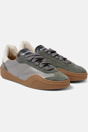 Acne Studios Bars suede and leather sneakers