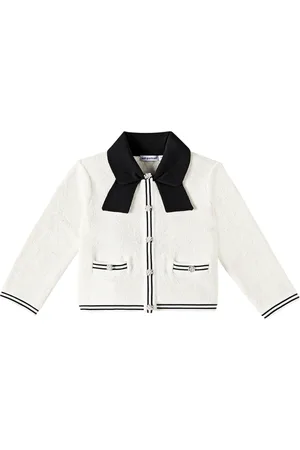 Self-Portrait Embellished jacquard cardigan
