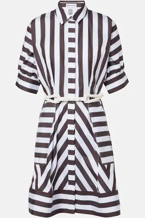 Rebecca Vallance Pippa striped cotton minidress