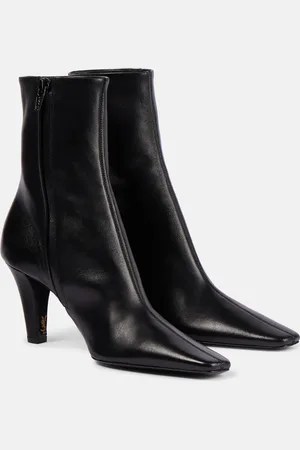 Saint Laurent Jill 75 leather ankle boots