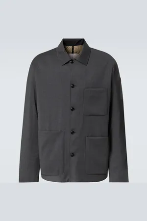 Moncler Wool-blend and down overshirt