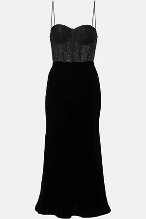 Rebecca Vallance Ethel polka-dot bustier dress