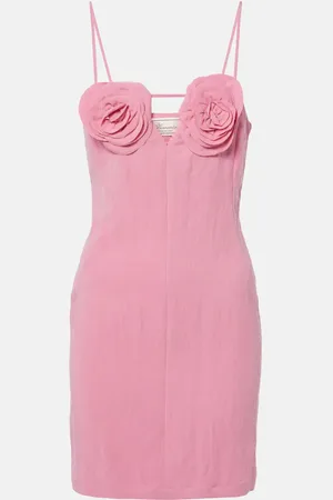 BLUMARINE Floral embroidered mini dress