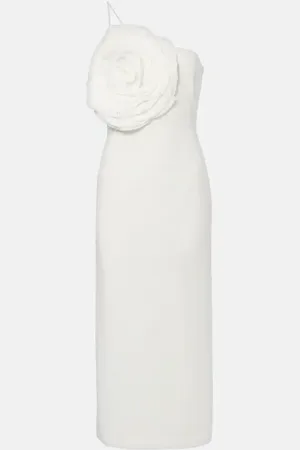 BLUMARINE Floral embroidered midi dress