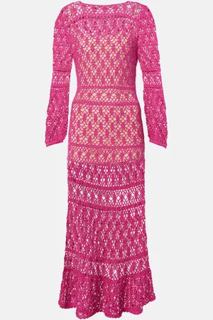 ANNA KOSTUROVA Jennifer cotton crochet maxi dress