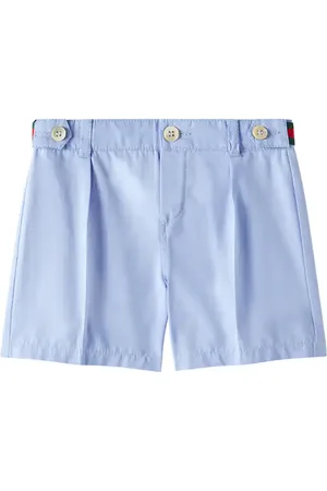 Gucci Baby Web cotton poplin Bermuda shorts