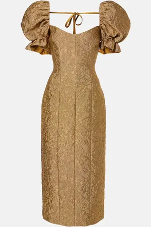 Markarian Farrah floral brocade midi dress