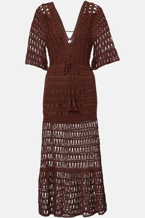 ANNA KOSTUROVA Marissa cotton crochet midi dress
