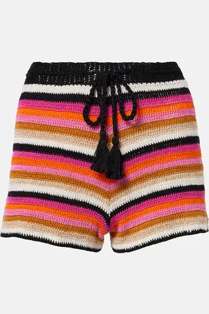 ANNA KOSTUROVA Summer cotton crochet shorts