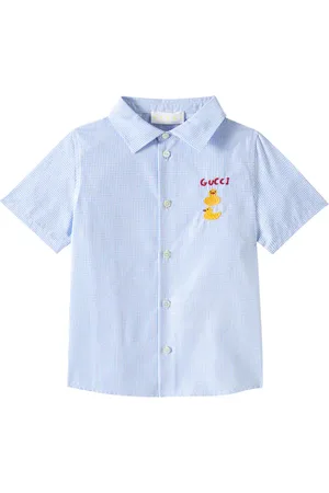 Gucci Baby checked cotton shirt