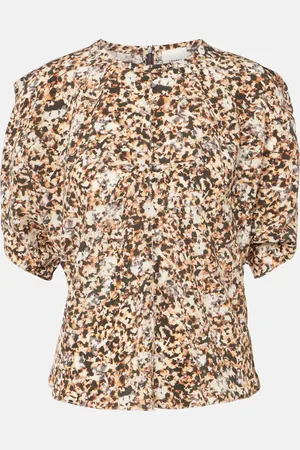 Isabel Marant Karlita printed silk-blend blouse