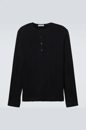 COMMAS Striped Henley shirt
