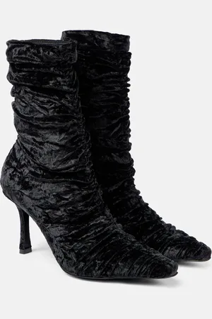 Jimmy Choo Lotta 85 velvet ankle boots