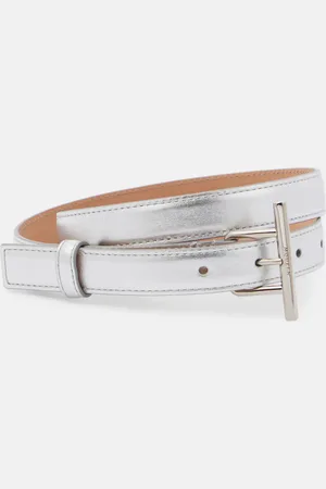 Alexander McQueen Metallic leather belt