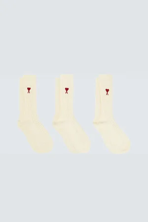 Ami Set of 3 cotton-blend socks