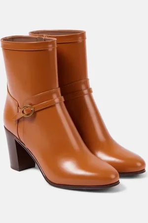 VALENTINO GARAVANI Pattie 75 leather ankle boots